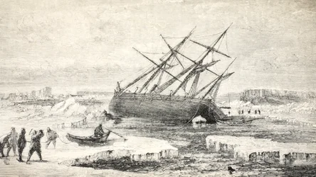 The Fox on a Rock nära Buchan Island, 1859